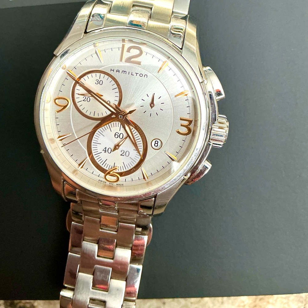 Mens SWISS MADE HAMILTON stainless steel watch🔥🔥🔥